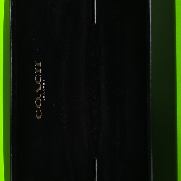 Coach Black Clamshell Eyeglass Case (Case Only) - Picture 4 of 10